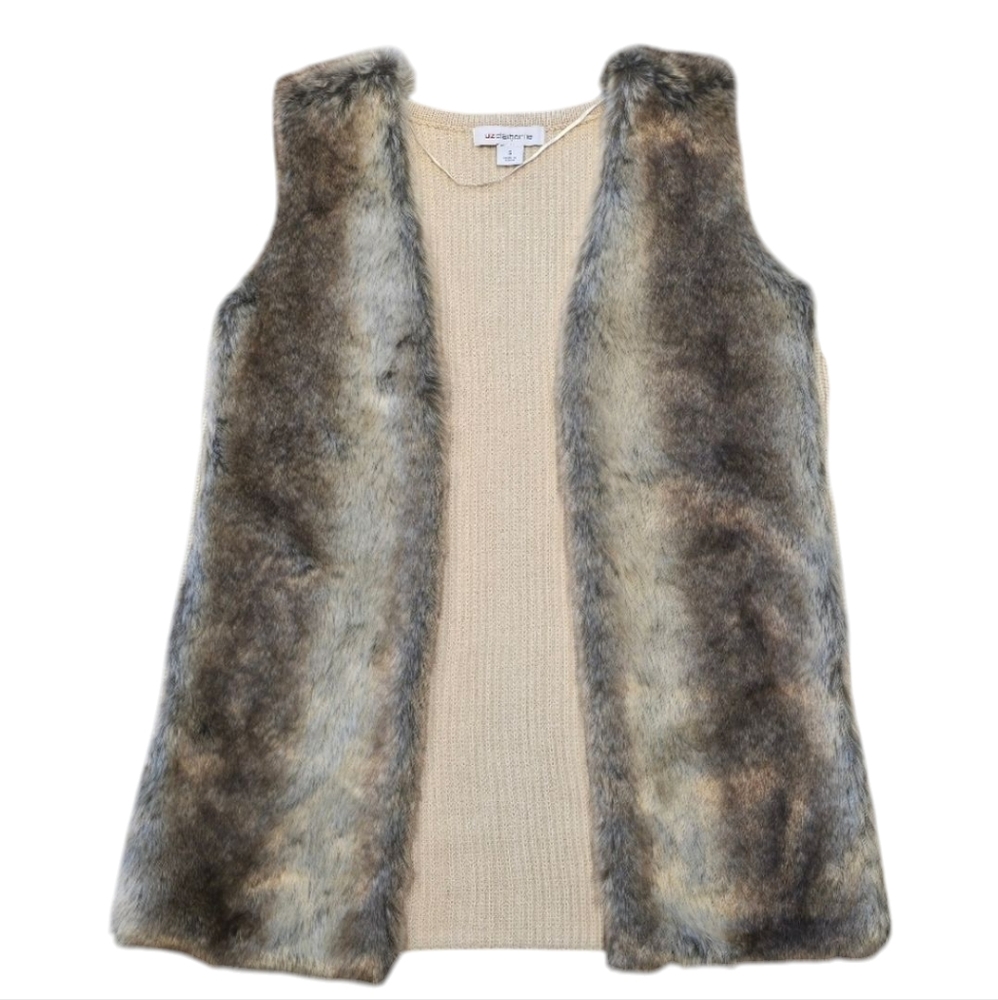 Liz Claiborne Faux Fur Vest Size‎ Small